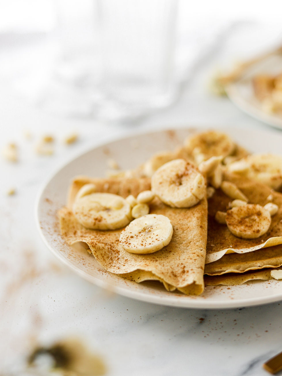 Crepes de Banana e Aveia - Vegan e Sem Glúten