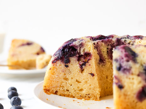 Bolo Vegan de Limão e Mirtilos da Fidu - Sem glúten nem alergénios