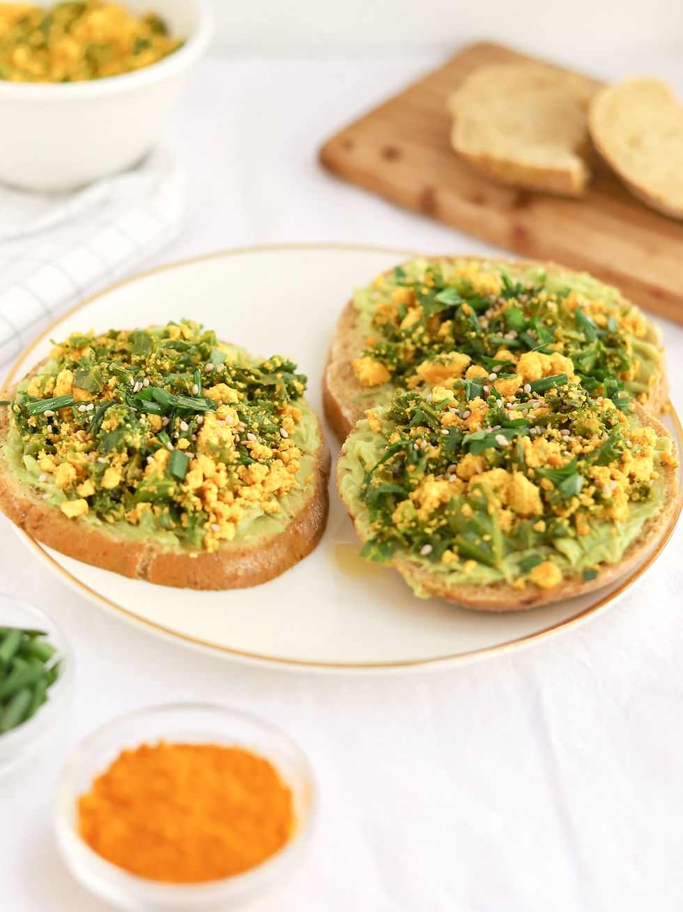Tofu Mexido com Kale