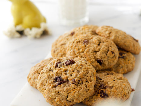 Bolachas Vegan de Cenoura, Passas e Aveia