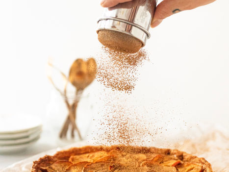 Tarte de Dióspiros e Canela - Vegan e Sem Açúcar