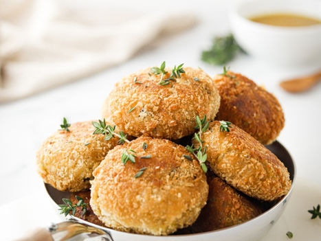 Croquetes Vegan de Batata e Pimentos Padron