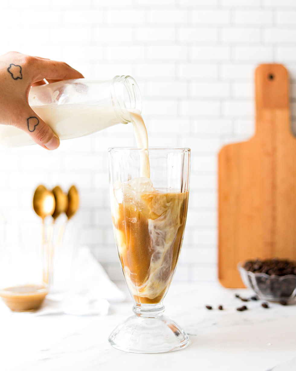 Iced Latte de Caramelo Vegan