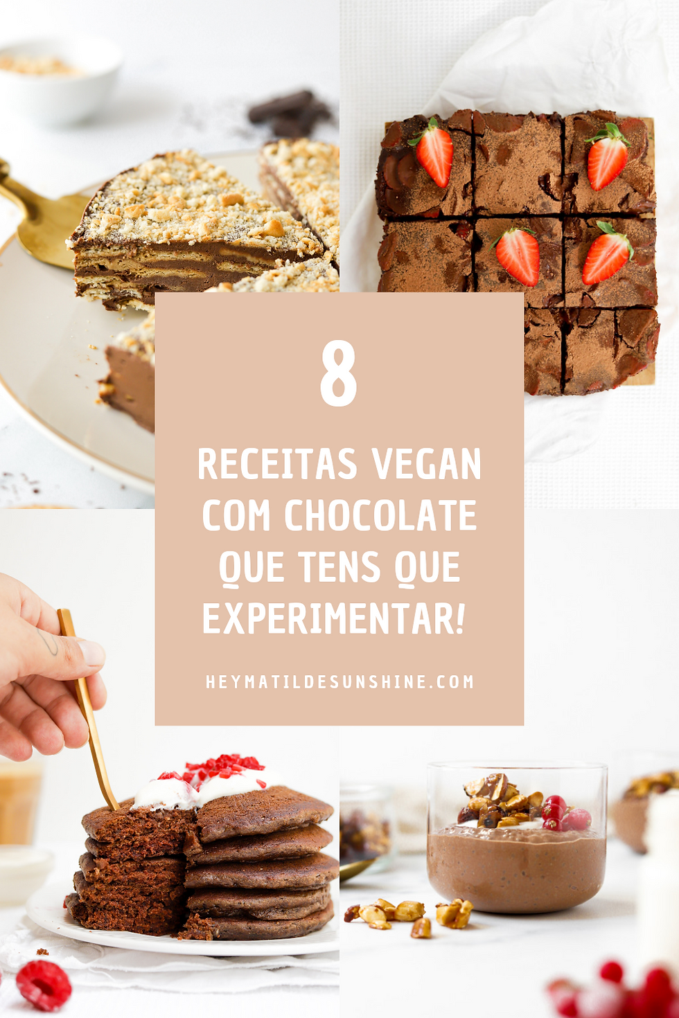 8 Receitas Vegan com Chocolate