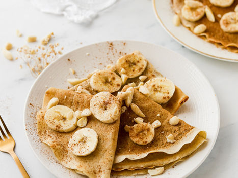 Crepes de Banana e Aveia - Vegan e Sem Glúten
