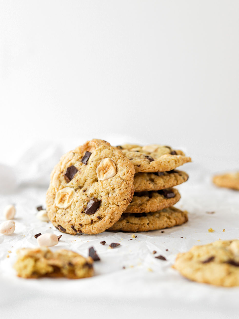 Bolachas Vegan com Marshmallows e Pepitas de Chocolate
