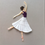 Miniatura: quadro Bailarina - escultura em papel - Sayuri Fukuoka