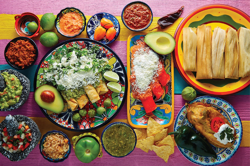 Poblanos Mexican Grill Table Food