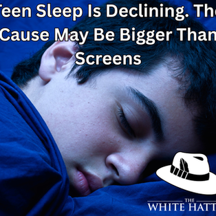 Teen Sleep Is Declining. The Cause May Be Bigger Than Screens