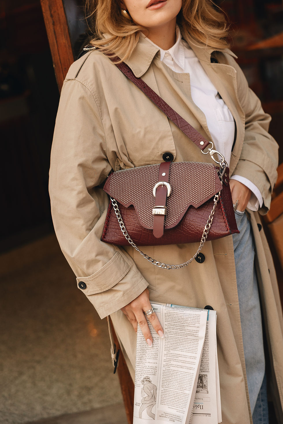 Thumbnail: "Go your own way" shoulder bag, cherry