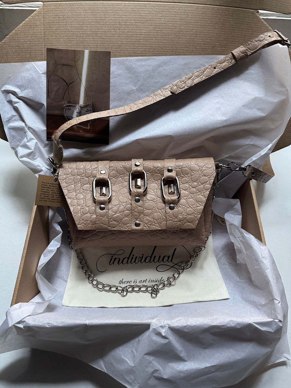 Thumbnail: "Dancing queen" shoulder bag, mocha, sample
