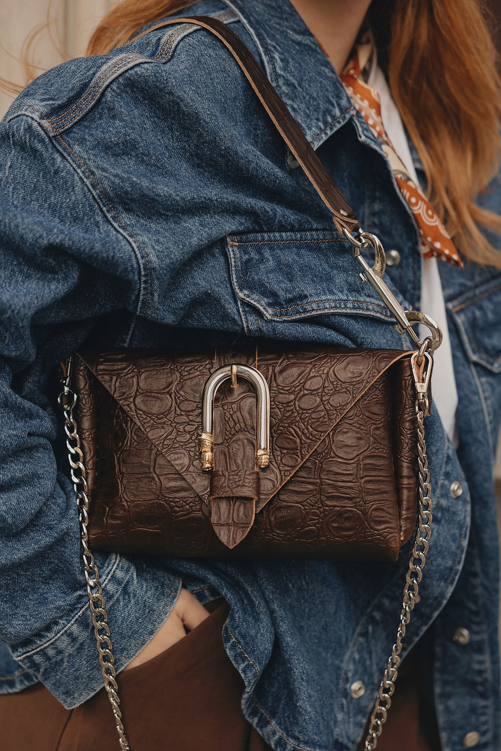 "Move" shoulder bag, brown