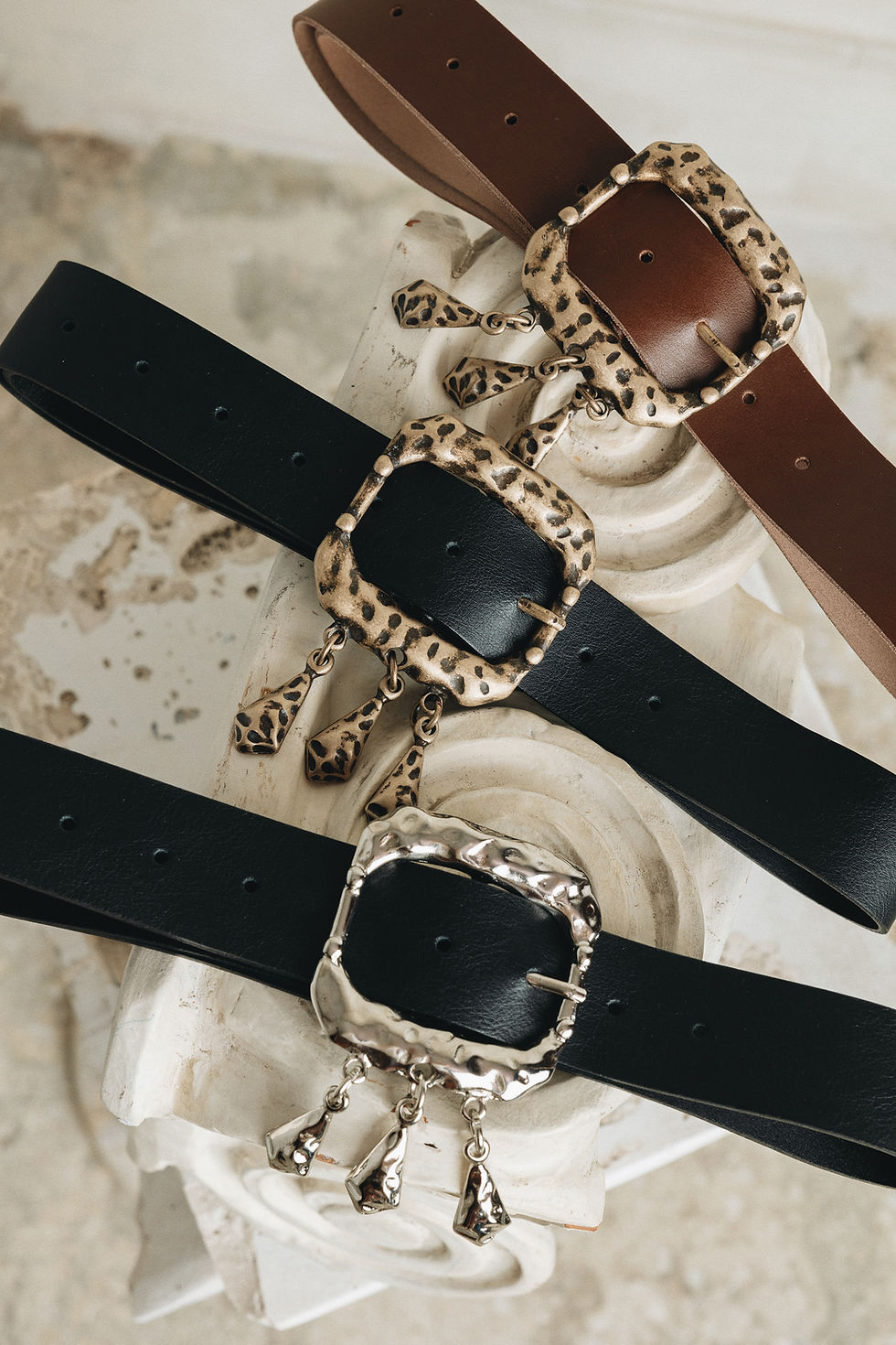 Thumbnail: "The sky is crying" leather belt