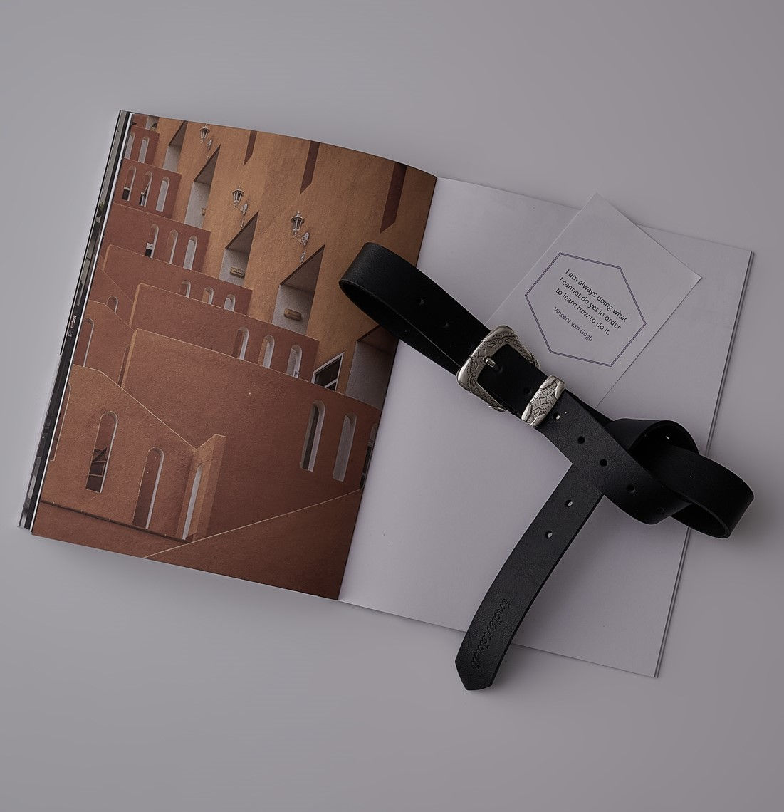 "Beautiful thing" leather belt