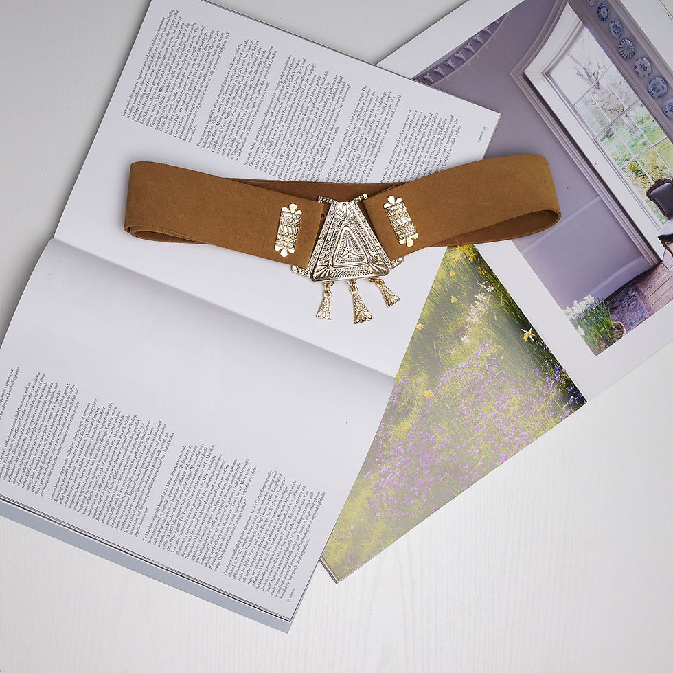 Thumbnail: "Tears of pearls" leather belt