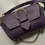 Thumbnail:  “Moving on" shoulder bag, purple, gold, sample