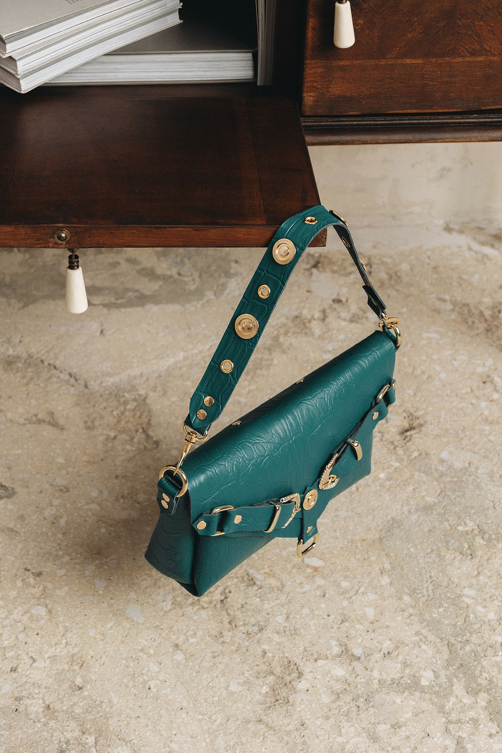 Thumbnail: "Messy" shoulder bag, forest green
