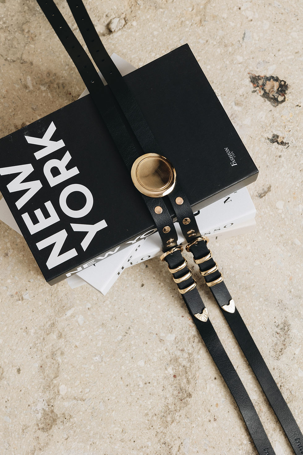 Thumbnail: "The night" double leather belt