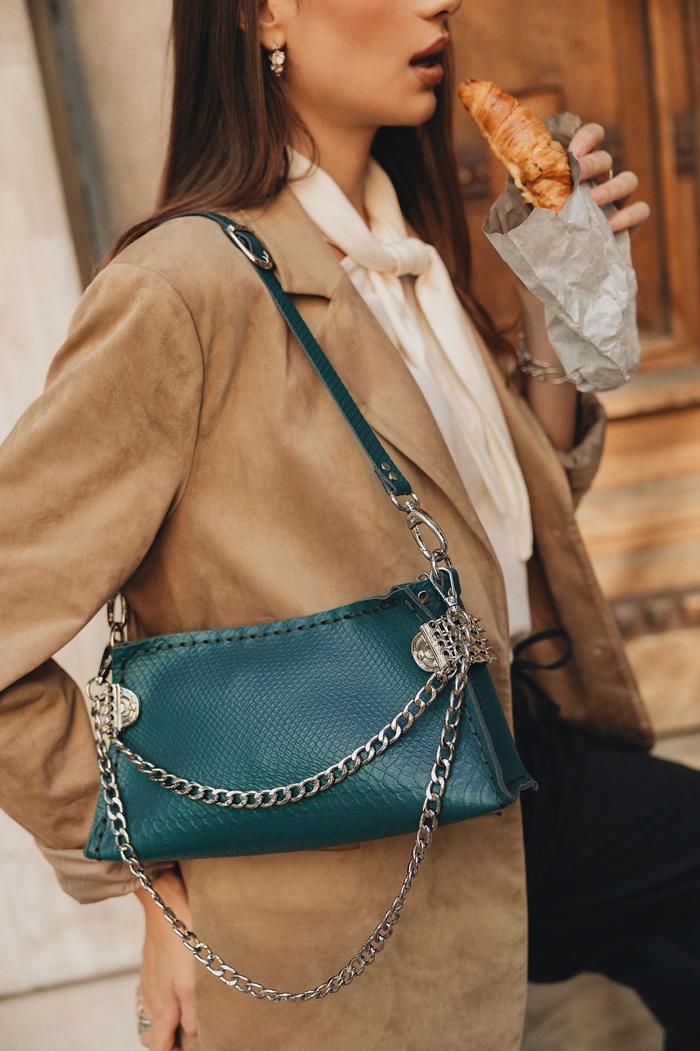 Thumbnail: "Rise today" shoulder bag, forest green