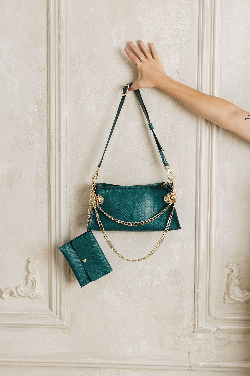 Thumbnail: "Rise today" shoulder bag, forest green