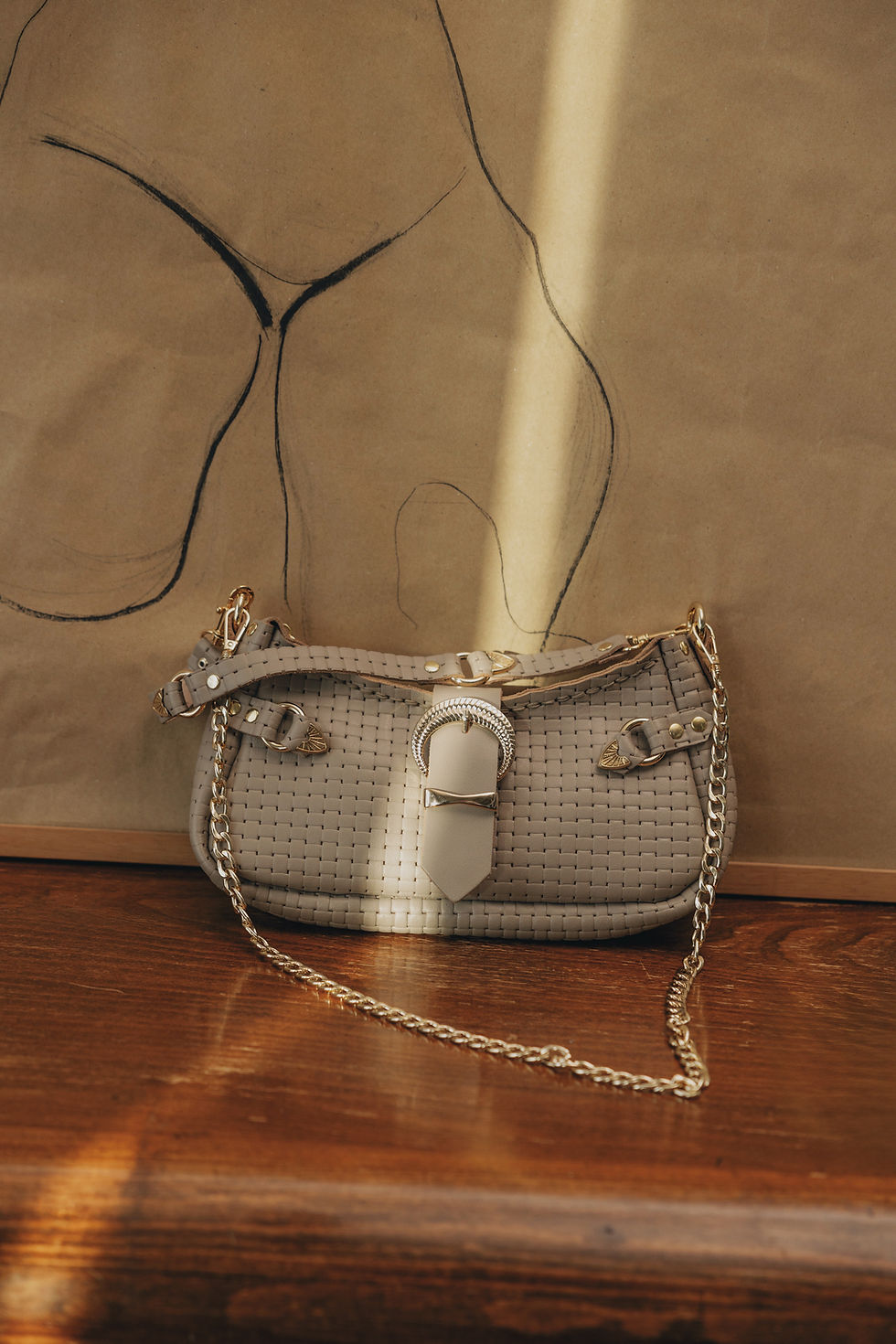 Thumbnail: "Kiss of life" shoulder bag, *limited*, stone beige