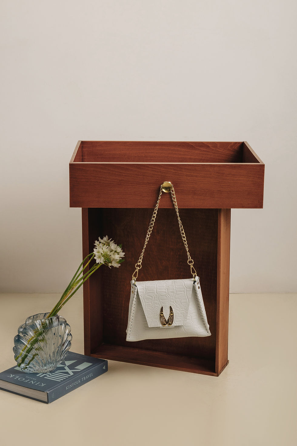 Thumbnail: "Wings" shoulder bag, off white,*smaller size*