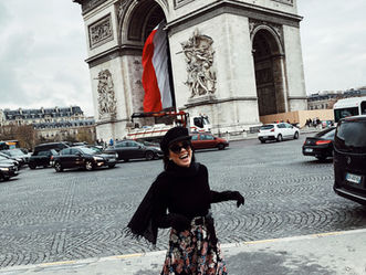 Konnie Metaxa wearing Individual leather goods