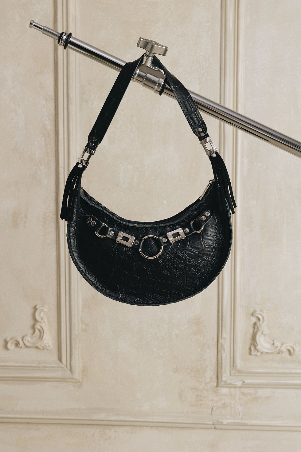 Thumbnail: "La luna" shoulder bag, black