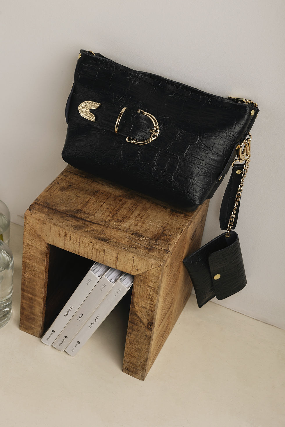 Thumbnail: "Rhiannon" clutch bag, black