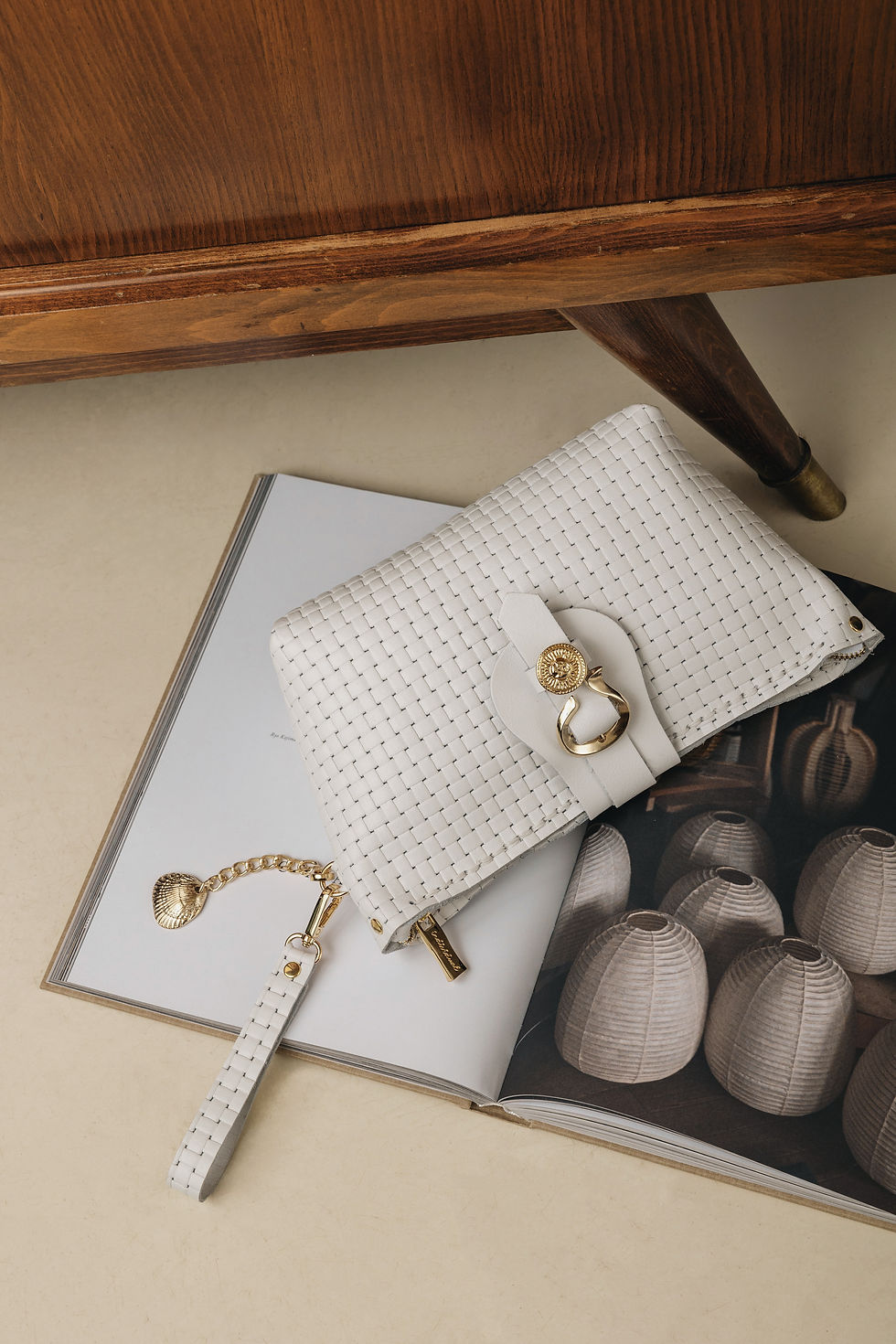 Thumbnail: "La isla bonita" clutch bag, *limited*, off white