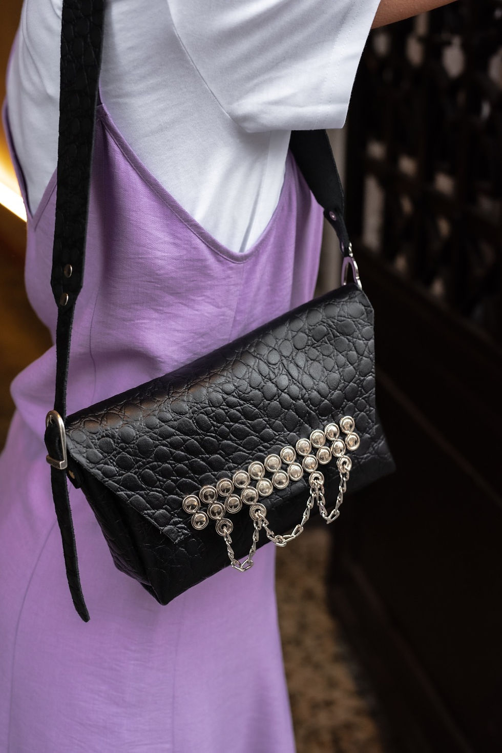 Thumbnail: "I just want you" shoulder bag, black