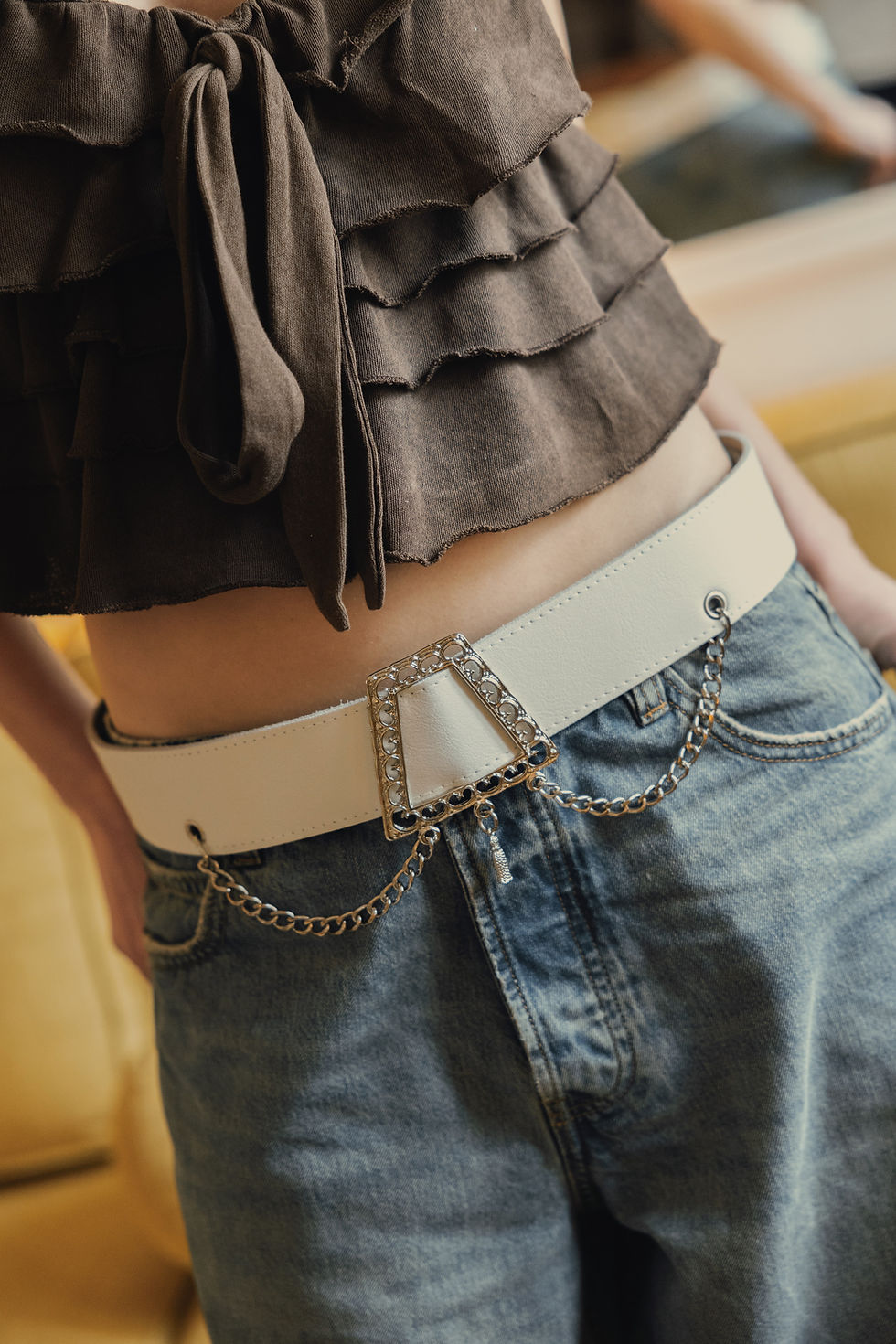 Thumbnail: "Silver springs" leather belt