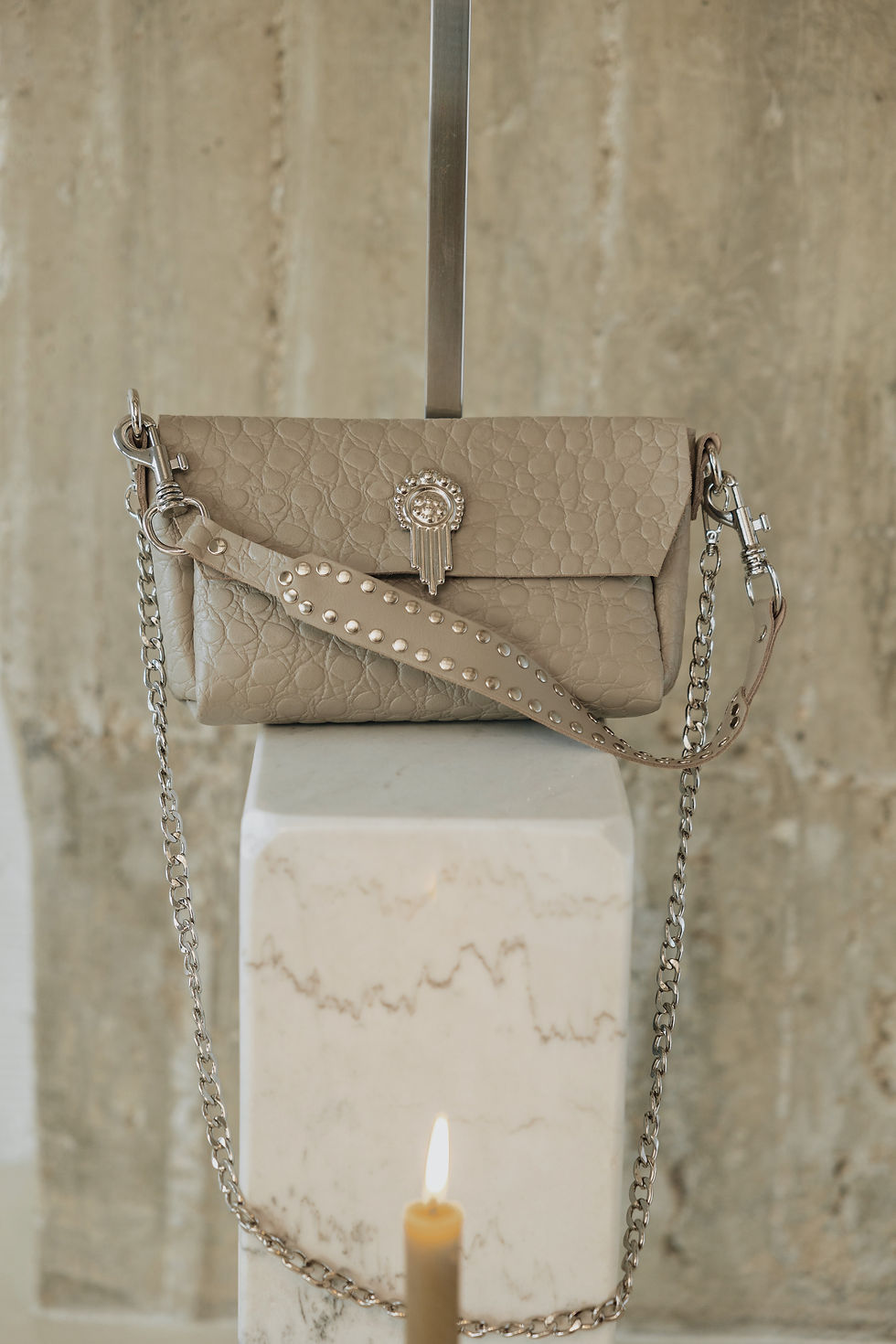 Thumbnail: "On my mind" shoulder bag, stone beige