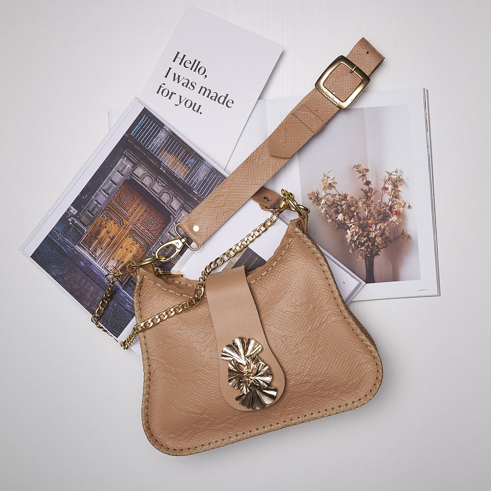 Thumbnail: "Innocence" shoulder bag, mocha
