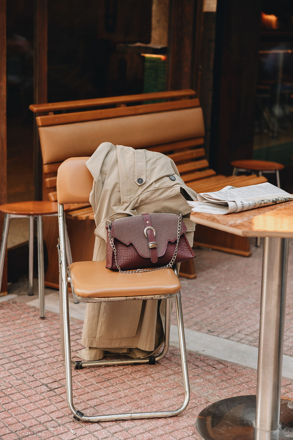Thumbnail: "Go your own way" shoulder bag, cherry