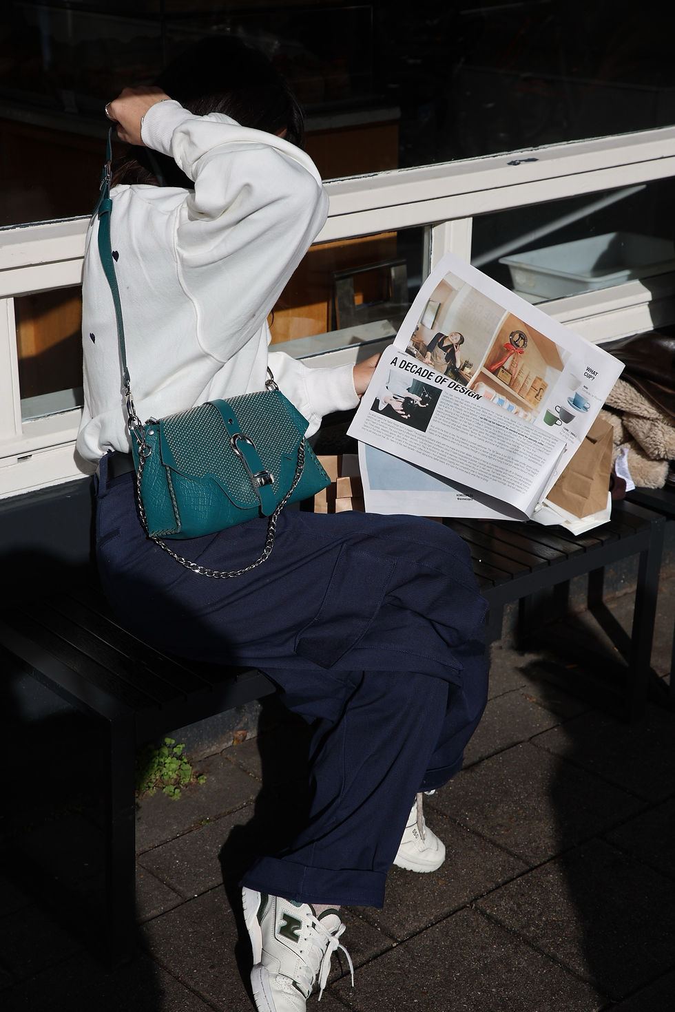 Thumbnail: "Go your own way" shoulder bag, forest green