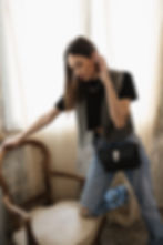 Thumbnail: "On my mind" shoulder bag, black