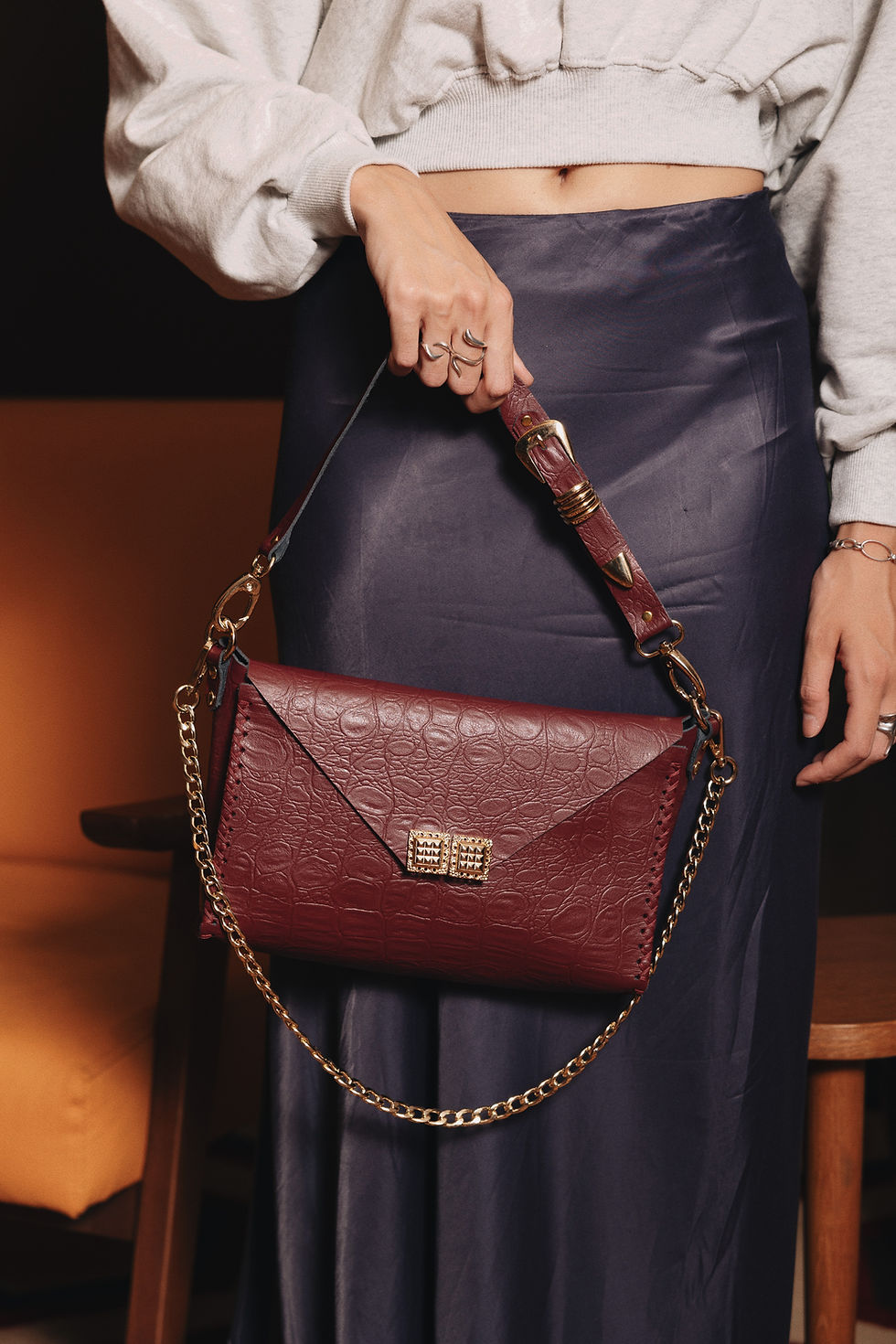 Thumbnail: "Sky" shoulder bag, cherry