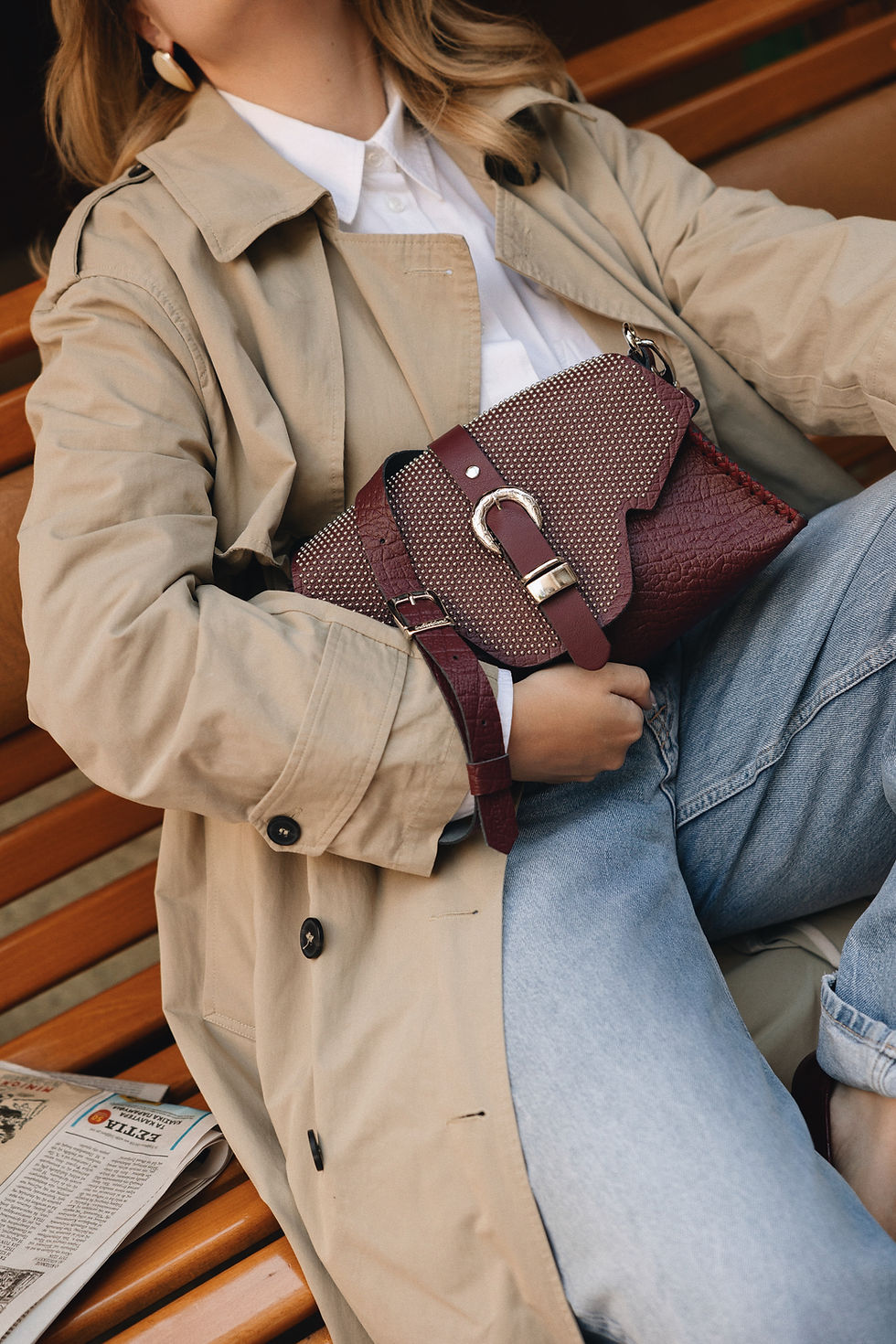 Thumbnail: "Go your own way" shoulder bag, cherry