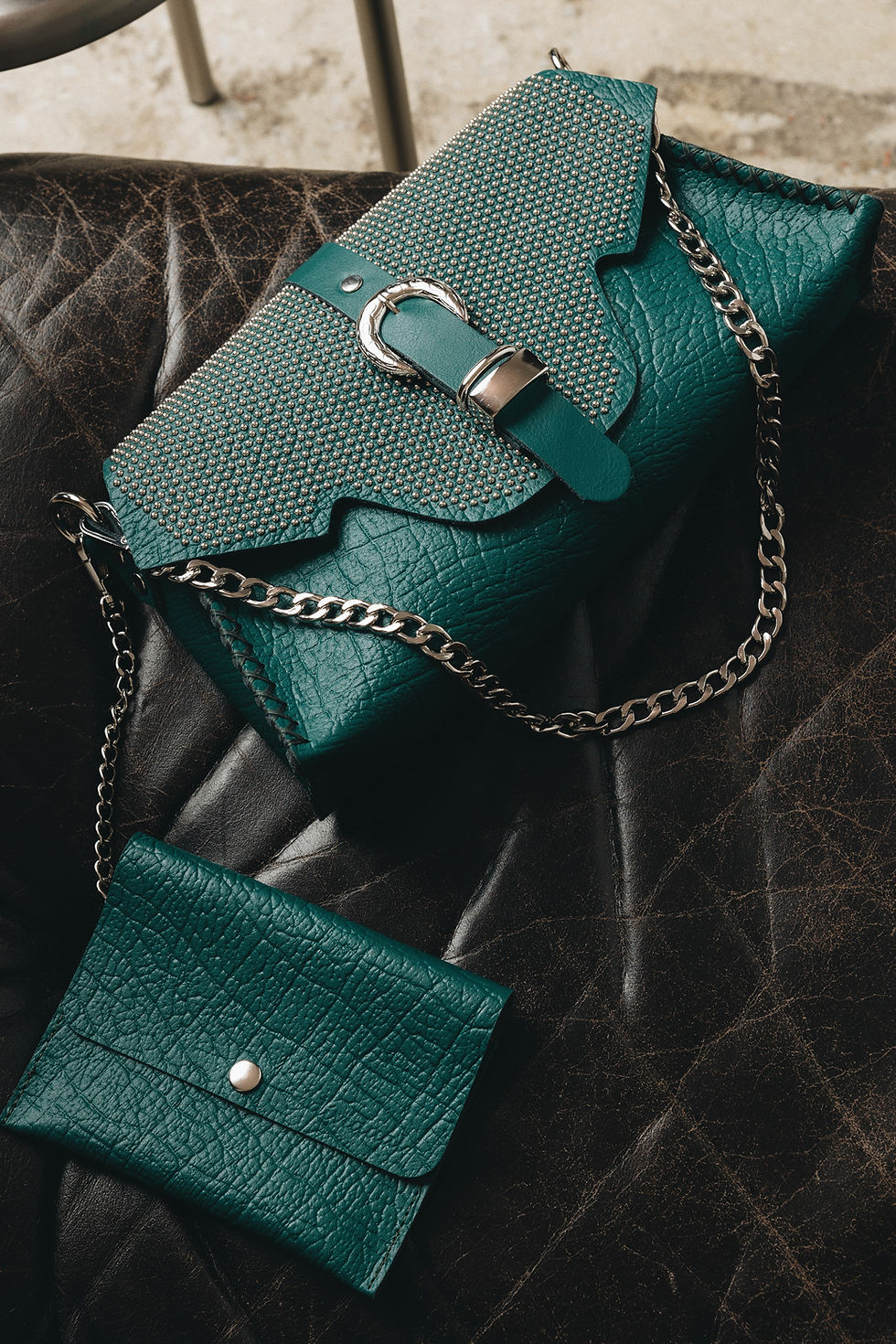 Thumbnail: "Go your own way" shoulder bag, forest green