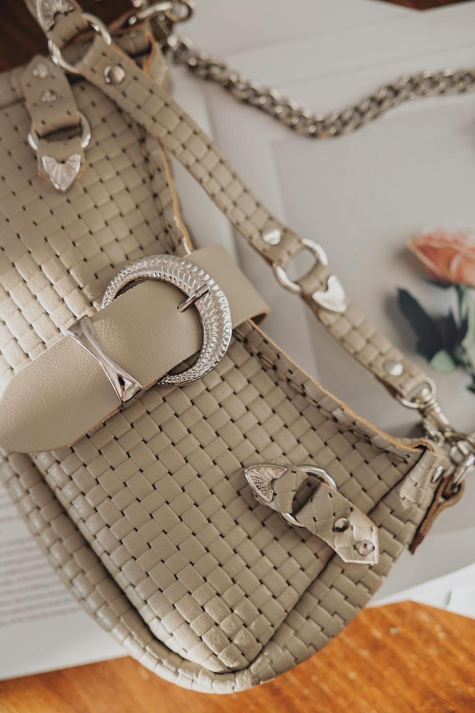 Thumbnail: "Kiss of life" shoulder bag, *limited*, stone beige