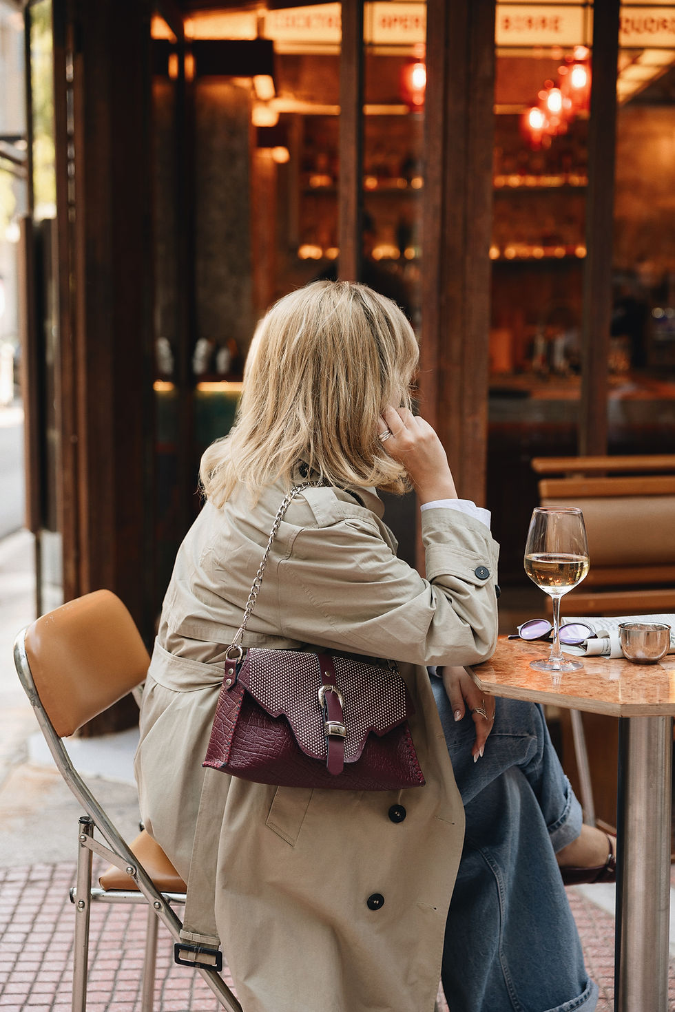 Thumbnail: "Go your own way" shoulder bag, cherry