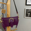 Thumbnail:  “Moving on" shoulder bag, plum, gold, sample