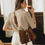 Thumbnail: "Aerials" shoulder bag, chocolate suede