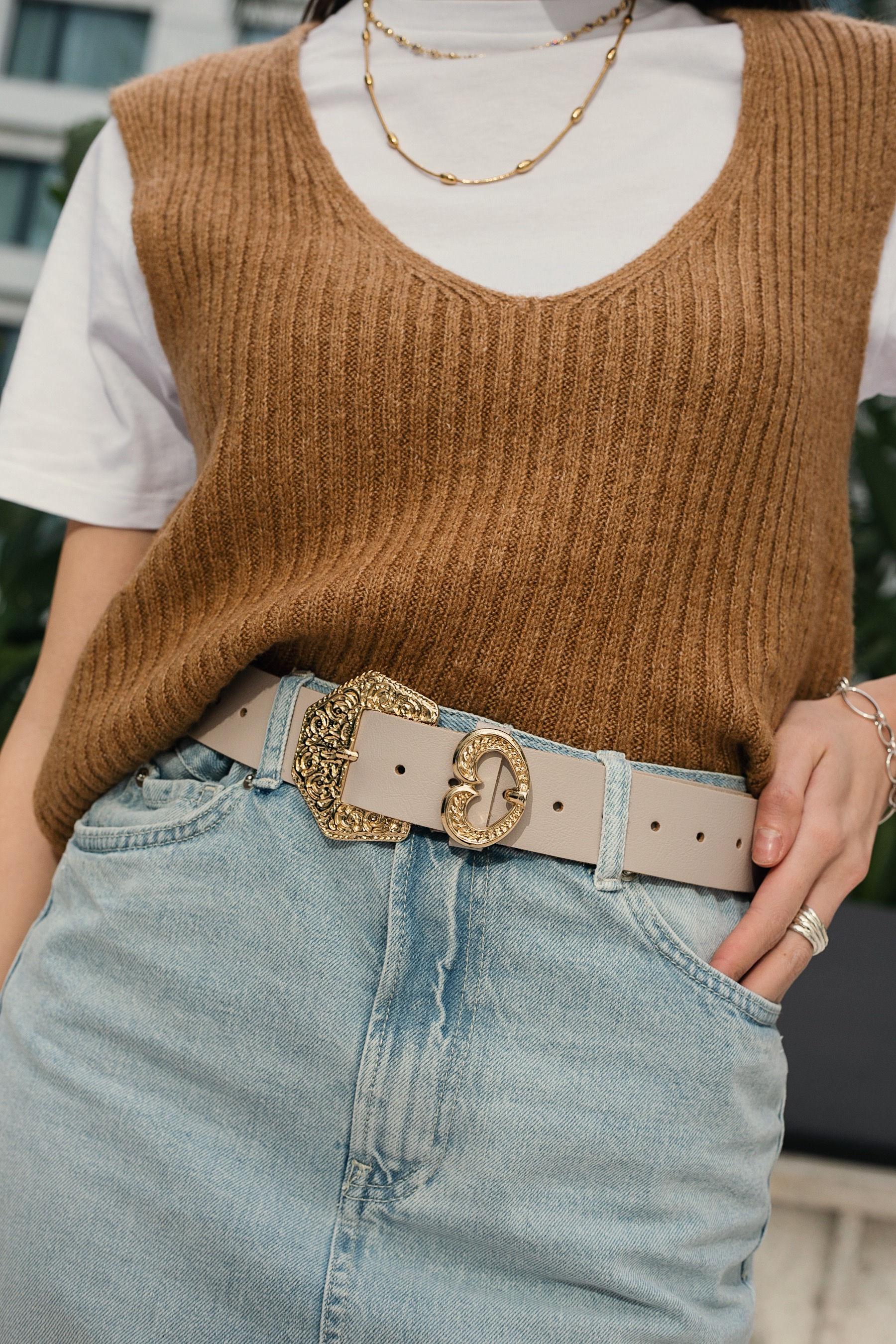 "Affection" leather belt, SS edition