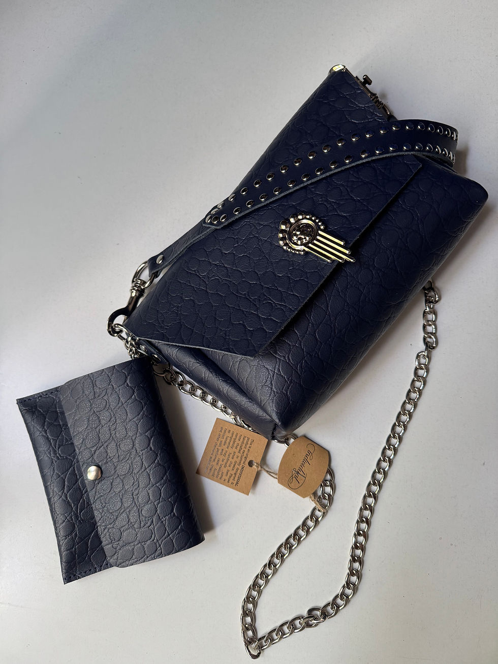 Thumbnail: "On my mind" shoulder bag, blue,  *bigger size*, sample