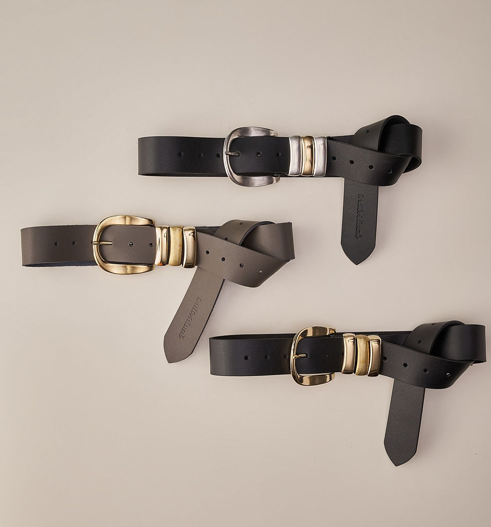 Thumbnail: "Time after time" leather belt