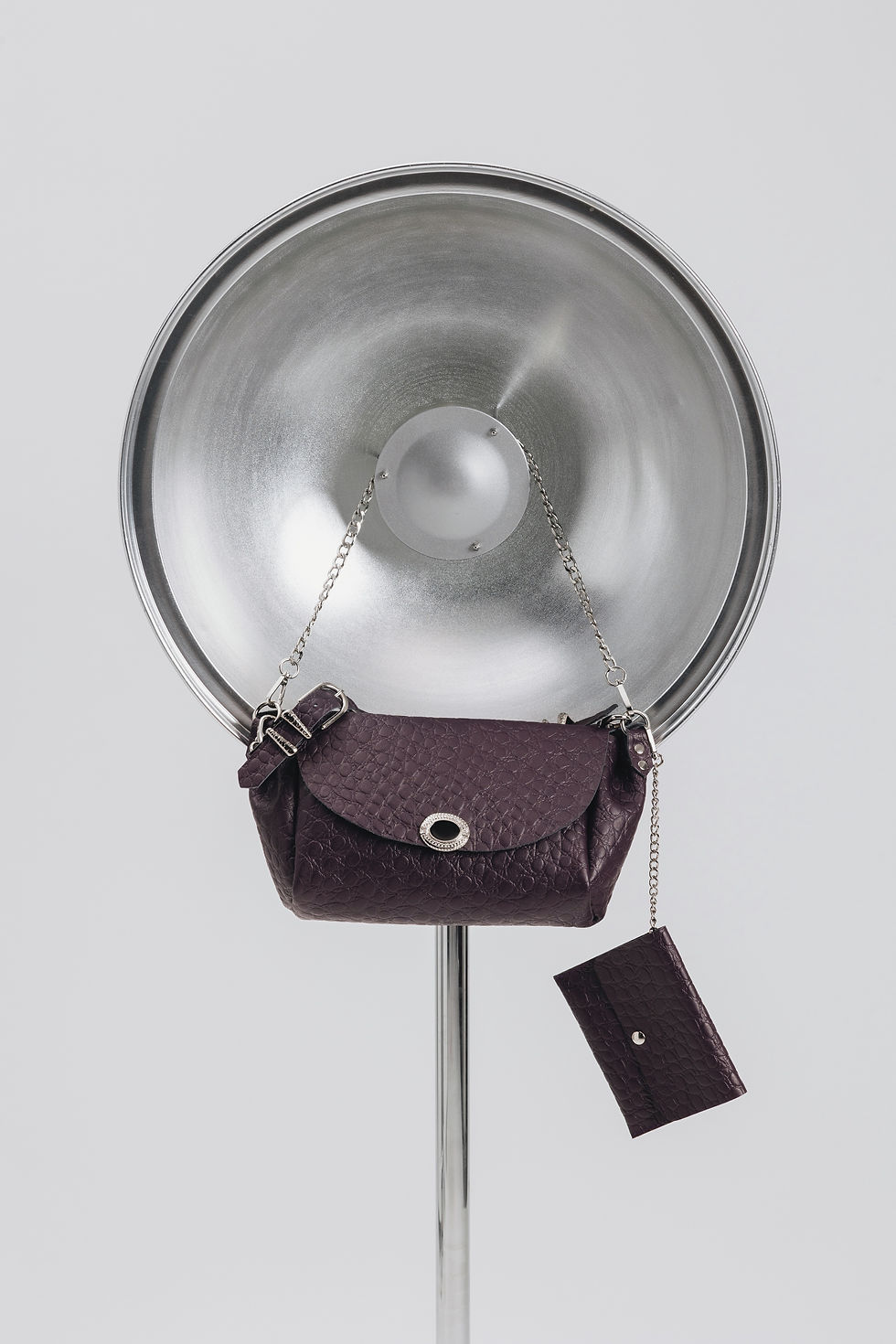 Thumbnail: "Shine on brightly" shoulder bag, dark plum