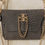 Thumbnail: "Don't stop the dance" shoulder bag, gray suede