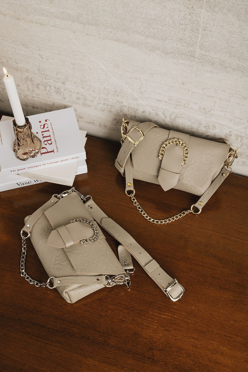 Thumbnail: "Moving on" shoulder bag, stone beige